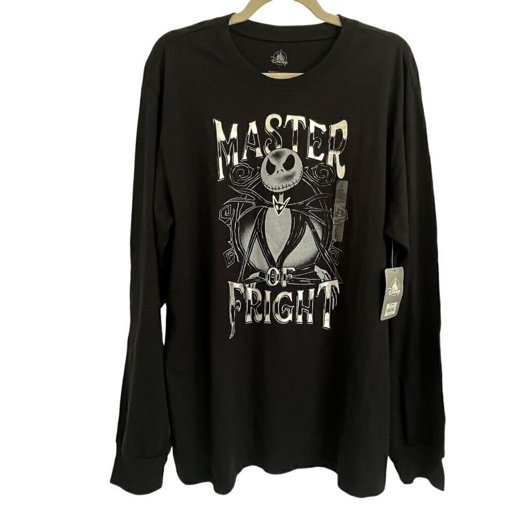 NIghtmare Before Christmas Long Sleeve T Shirt Jack Skellington Master Fright